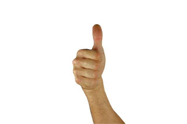 Arm with a "Thumbs up".
